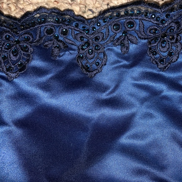 STUNNING Navy Blue Two-Piece Prom Dress - Classy! - Picture 7 of 7